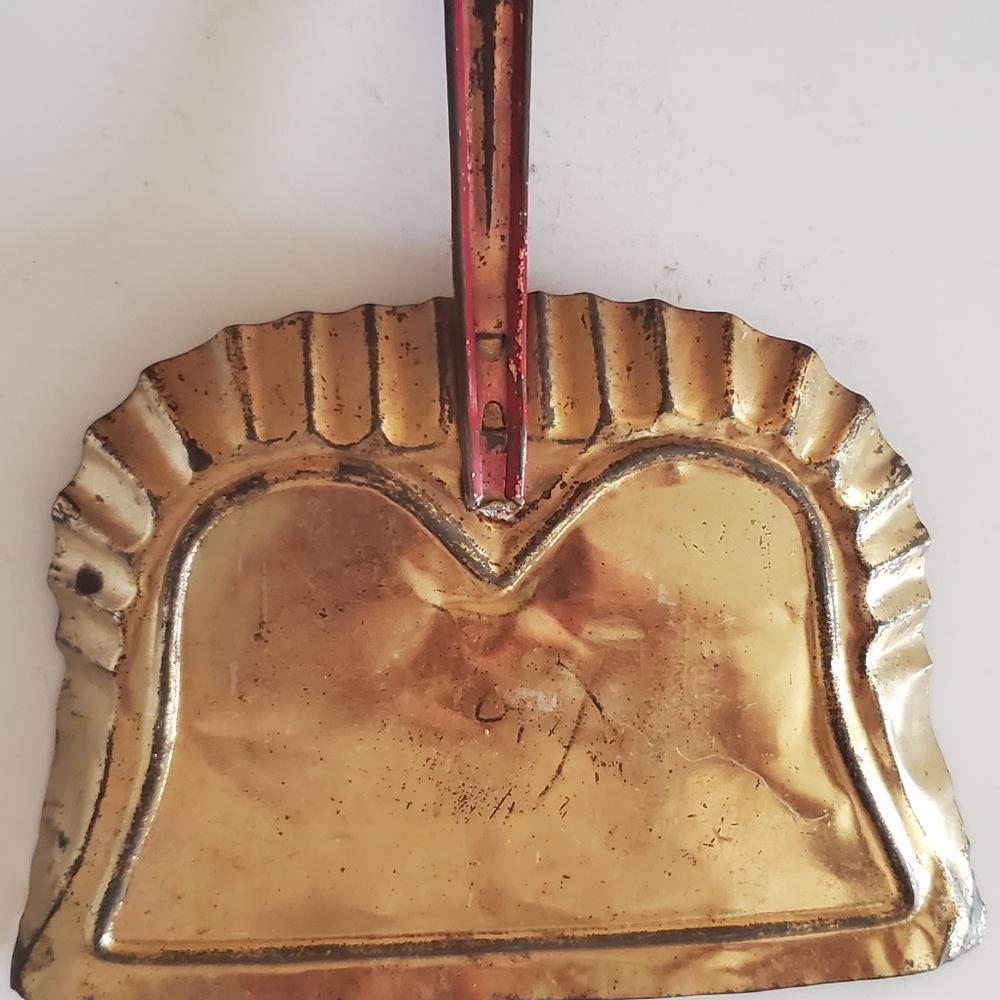 Antique Victorian Tin Litho Toy Dust Pan - Picture 5 of 9